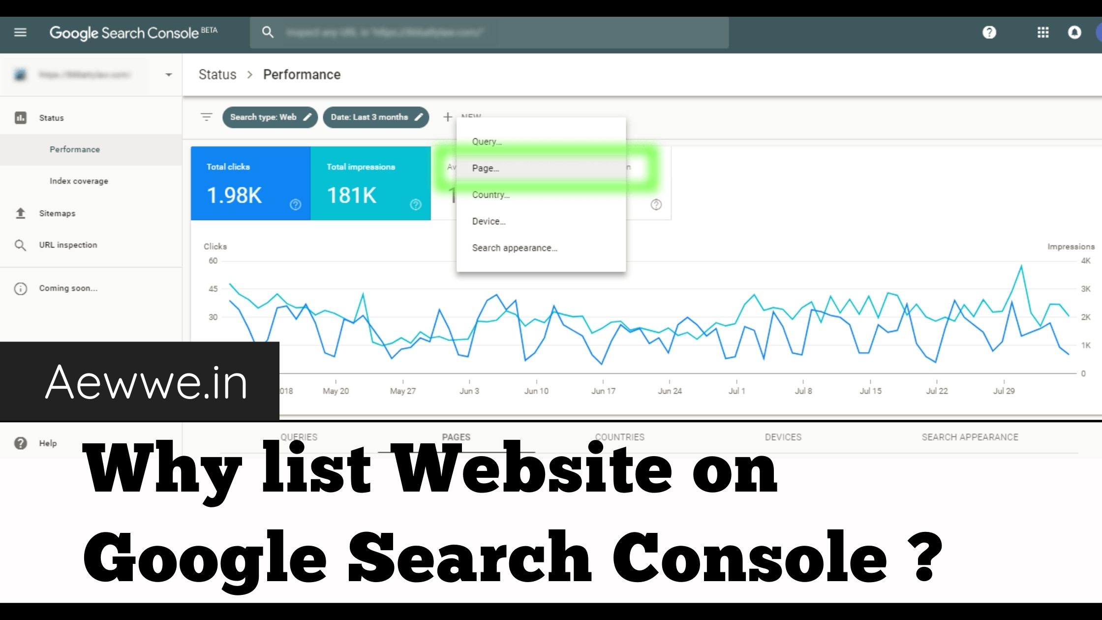 google search console listing , sitemap website, google search console errors , aewwe.in